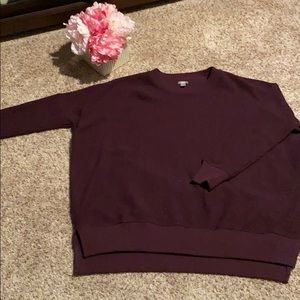 Aerie sweatshirt in burgundy sz S